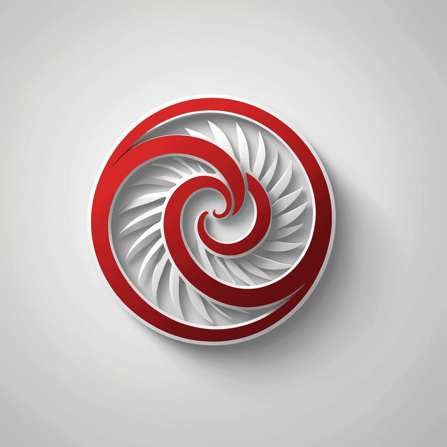 Biomedical company logo in red and white colors