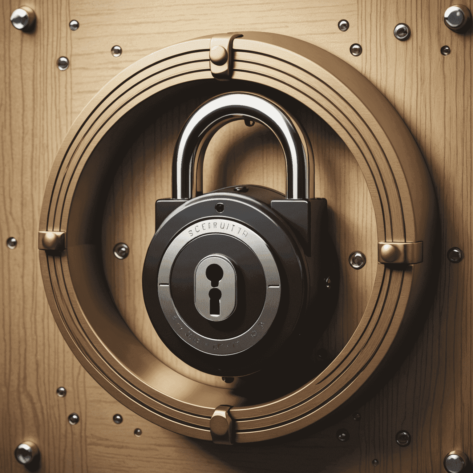 Illustration of a secure lock representing cybersecurity for biomedical organizations